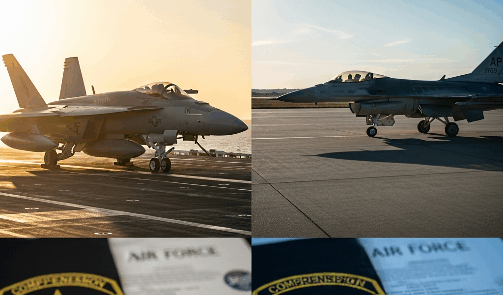 Navy vs Air Force Fighter Pilot Pay Compared