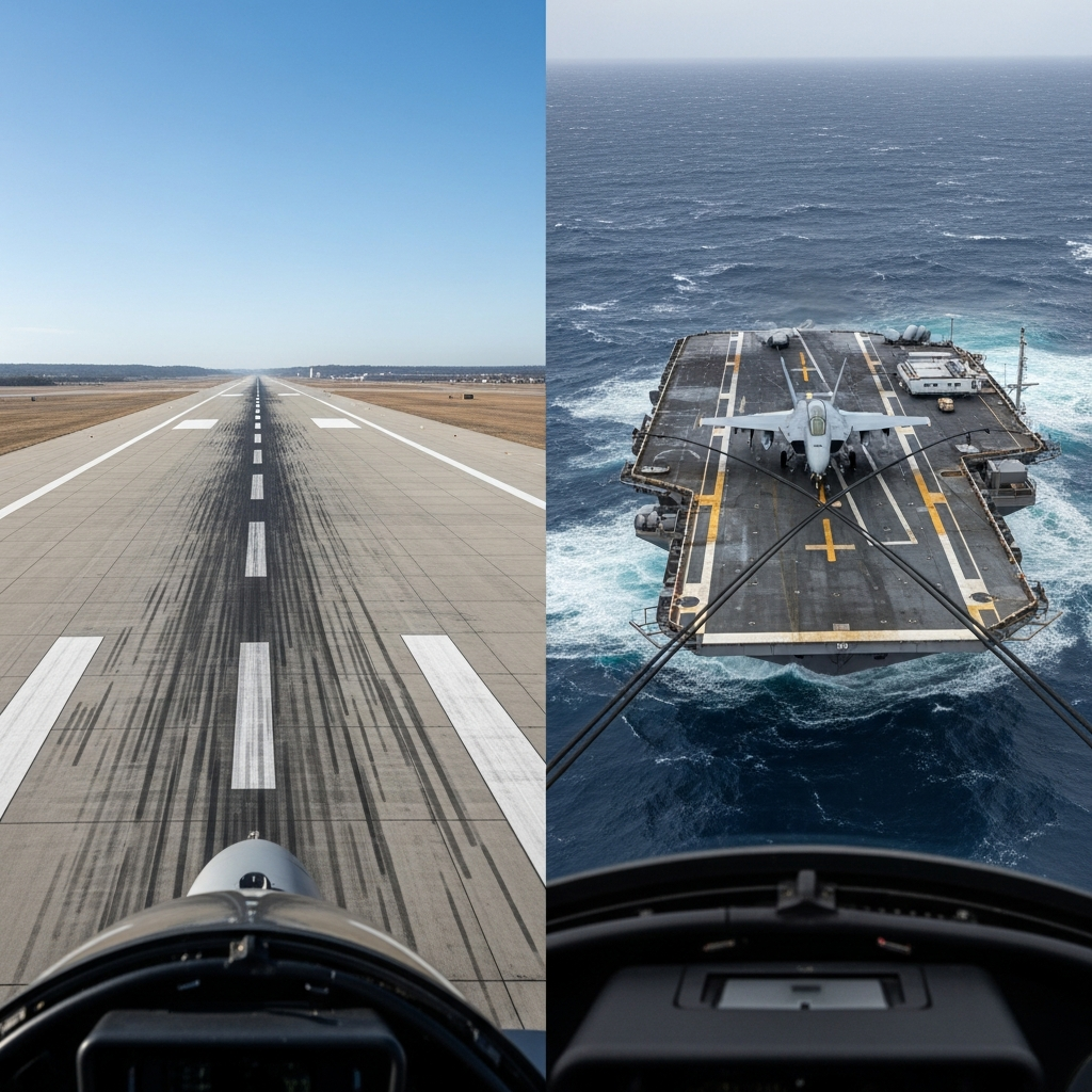 Carrier Landing Vs Runway Landing Fighter Pilot Differences